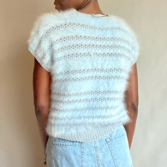 Fuzzy baby blue sweater - Picture 8 of 12